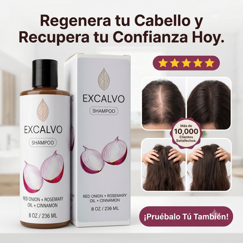 Shampoo Excalvo: Tratamiento capilar artesanal diseñado para hombres- Resultados en 45 Dias